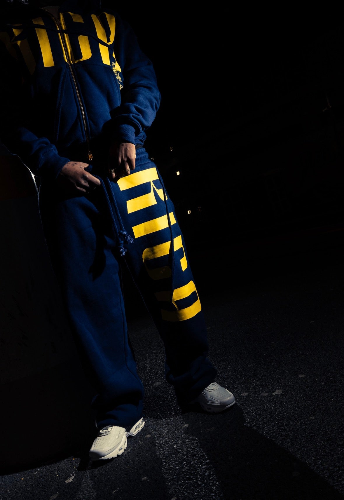 STILL STACKIN V3 BOTTOMS *NAVY/YELLOW*