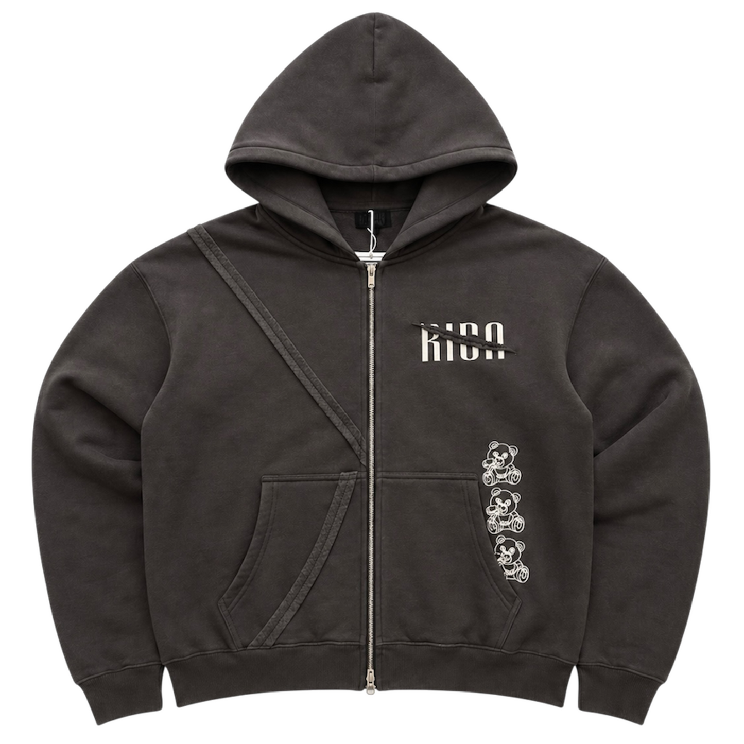 STILL STACKIN V2.1 ZIP-UP HOODIE *MUDDY GREY*