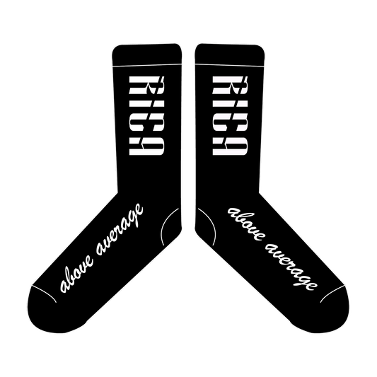 KDD SOCKS  *BLACK/WHITE* X2 PAIRS